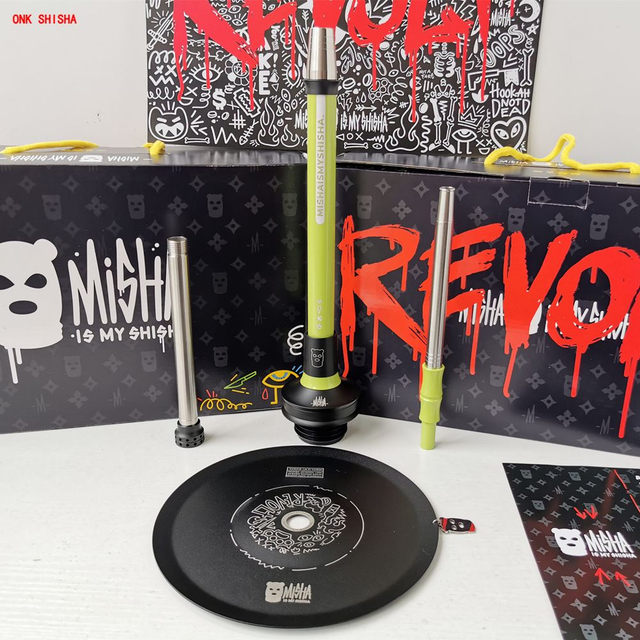MISHA Revolt Hookah Russian Alpha Model Hookah SHISHA Aluminum Alloy Alpha Hookah X Gift Box New ALPHA Series Misha