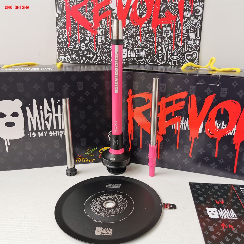 MISHA Revolt Hookah Russian Alpha Model Hookah SHISHA Aluminum Alloy Alpha Hookah X Gift Box New ALPHA Series Misha
