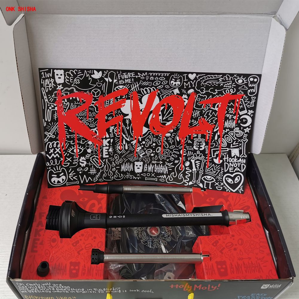 MISHA Revolt Hookah Russian Alpha Model Hookah SHISHA Aluminum Alloy Alpha Hookah X Gift Box New ALPHA Series Misha
