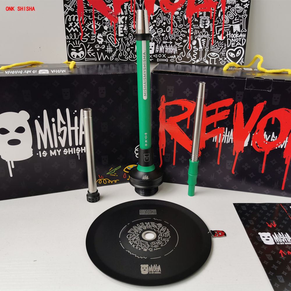MISHA Revolt Hookah Russian Alpha Model Hookah SHISHA Aluminum Alloy Alpha Hookah X Gift Box New ALPHA Series Misha