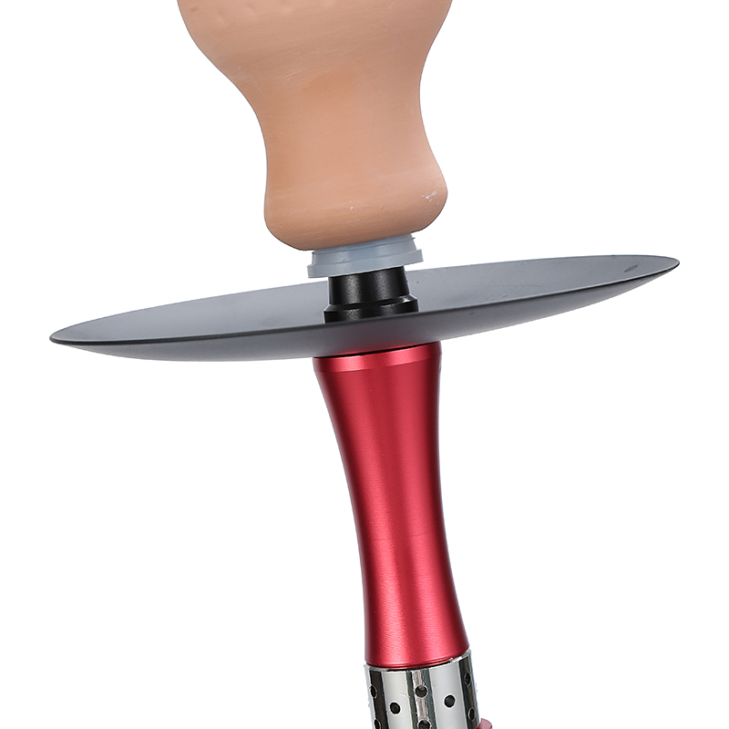 Aluminum Alloy Shisha Set with Silicone Pipe Hose Flavour Smoking Hookah Set