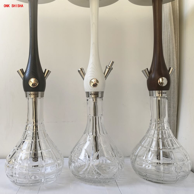 Wookah Hookah Stainless Steel Wooden Shisha Luxury Wookah Stainless Steel Shisha Set Wookah Shsiha Wood Hookah Pot