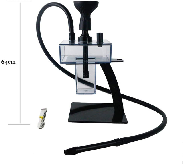 Hookah Set Premium Acrylic Micro Modern Bubble Cube T-Shaped Hookah 
