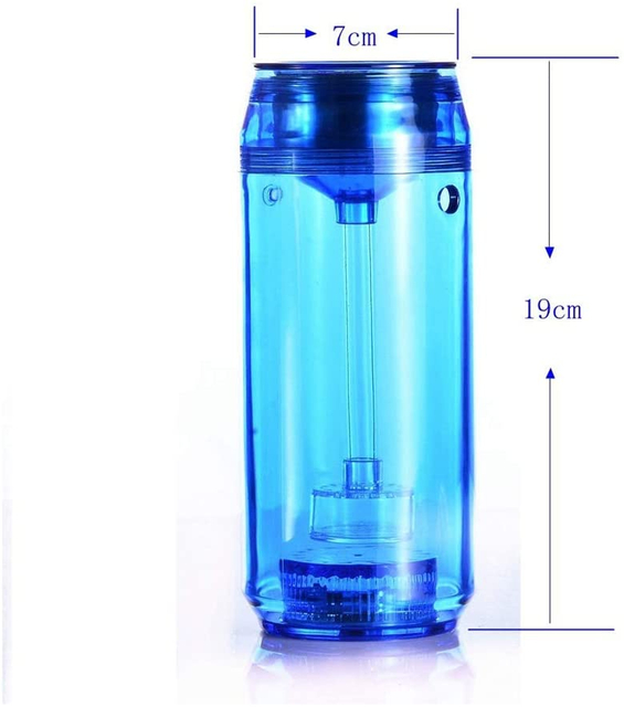 Cola Cup Shisha LED Acrylic Hookah Sheesha Travel Car Hookah 