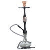 Hookah Set 22" Aluminum Shisha with Everything Accessories Glass Vase Base 