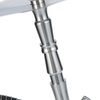 Silver Aluminum Hookah with Skull Base