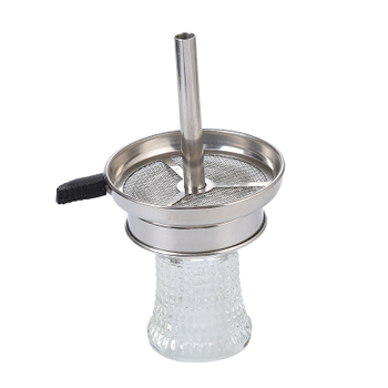 Crystal Hookah Bowl Set with Heat Management