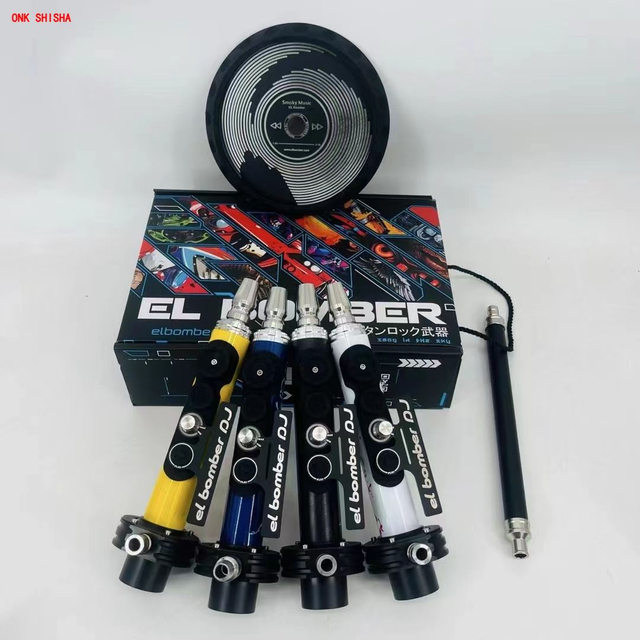 EL BOMBER DJ HOOKAH Gift Box Version without Glass Base Aluminum&stainless Steel HOOKAH EL BOMBER DJ Gift Box