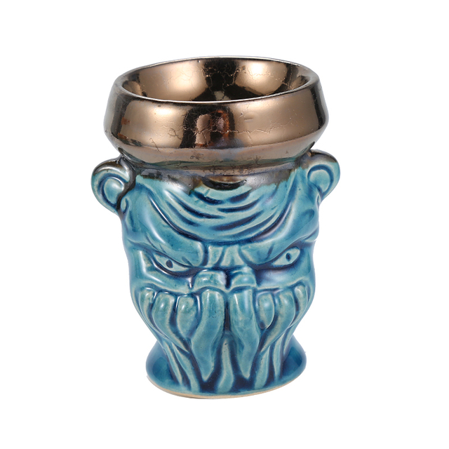 Egyptian Clay Hookah Bowl Phunnel Bowl with 5 Holes Hookah Head Fits Hookah Coals Charcoal Holder