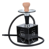 Square Hookah Set Cube Acrylic Shisha with Multicolor LED Light