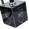 Square Hookah Set Cube Acrylic Shisha with Multicolor LED Light