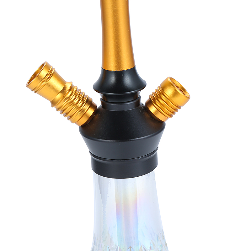 Premium Aluminum Hookah Set with Crystal Designed Base