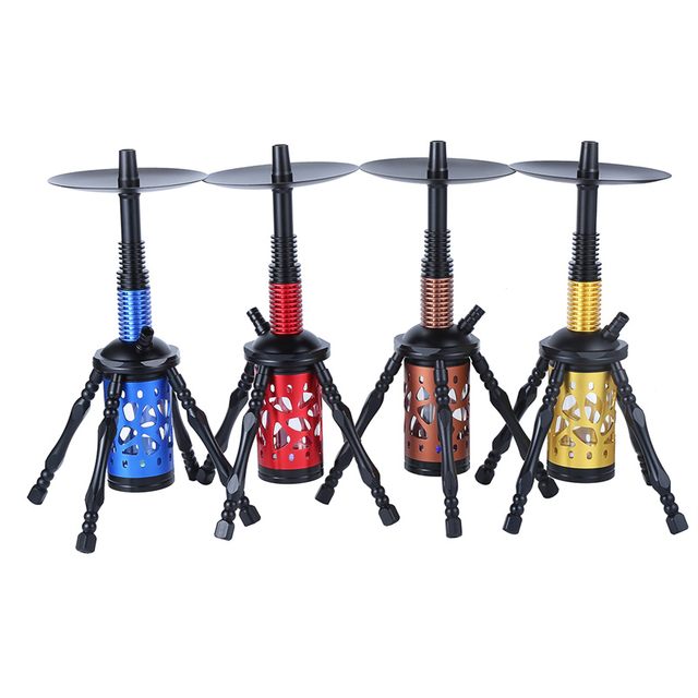 NEW Design Rocket Shaped Hoookah Shisha Set With LED