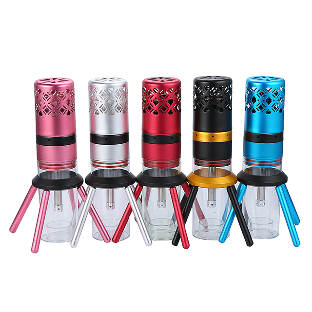 Portable Rocket LED Hookah Shisha With Bag
