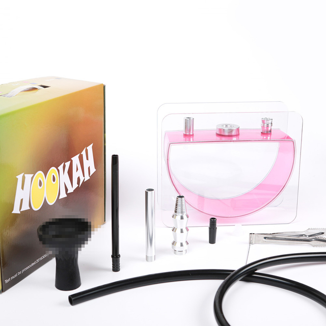 Single Hose Acrylic Square Hookah
