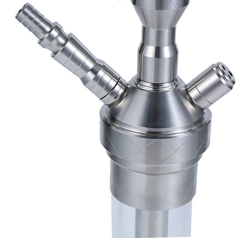 Stainless Steel Hookah 1 Hose Germany Shisha Huka Russian Sheesha