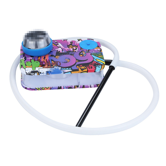 Plastic Smoking Book Hookah with LED