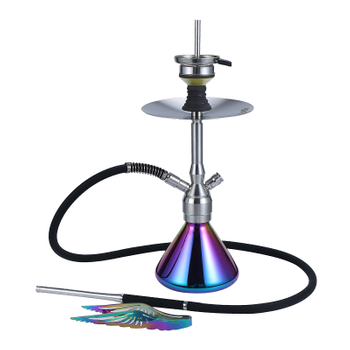 NEW Design Stainless Steel Hookah with Colorful Vase