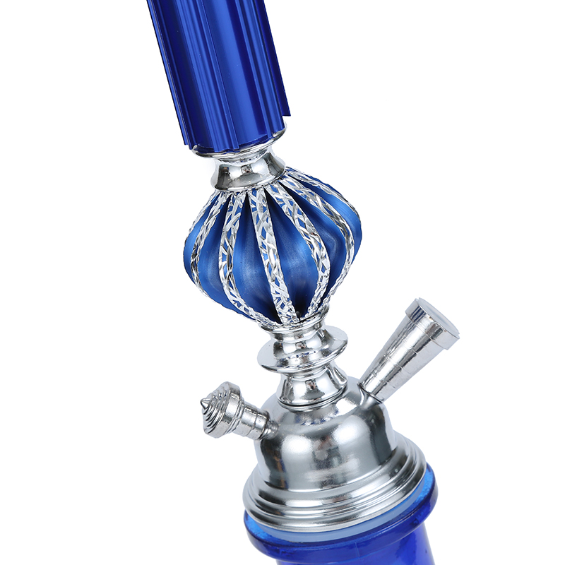 Premium Hookah Shisha Set with Glass Vase Ceramic Bowl And Coal Tongs Ashtray