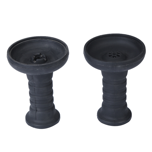 Hookah Bowl Silicone 1 Hole Phunnel Bowl Perfect with Charcoal Holder Black Shisha Bowl