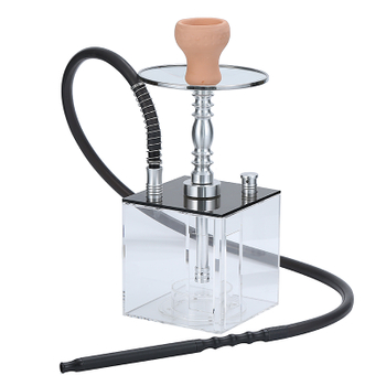 Portable Acrylic Cube Hookah with Led Light