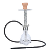 Silver Aluminum Hookah with Skull Base