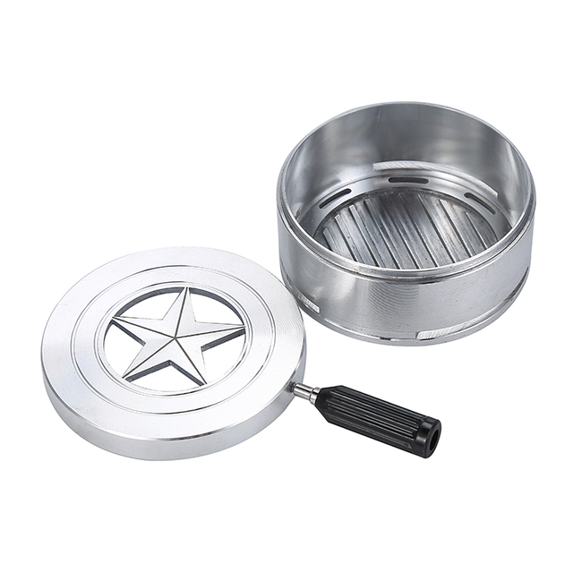 Heat Management System Charcoal Holder with Cover for Smoking Hookah Kaloud 