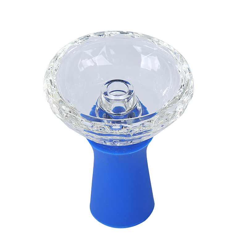 Glass Silicone Hookah Bowl Deep Extra Large Medium Beautiful Crystal Hookah