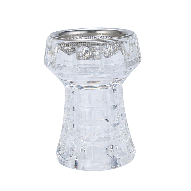 Crystal Glass Shisha Bowl Hookah Accessories Stainless Steel Mesh Screen Suitable for Charcoal Holder Heat Management 