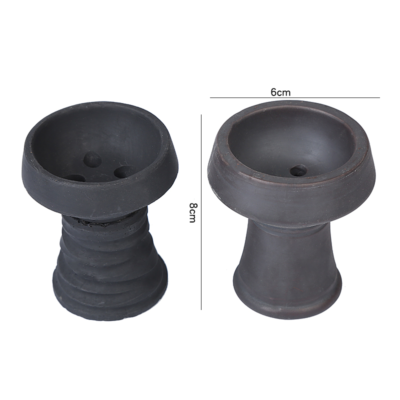 Premium Stone Black Bowl Luxury Classic Hookah Bowls for Hookah Smoking Ceramic Hookah Head