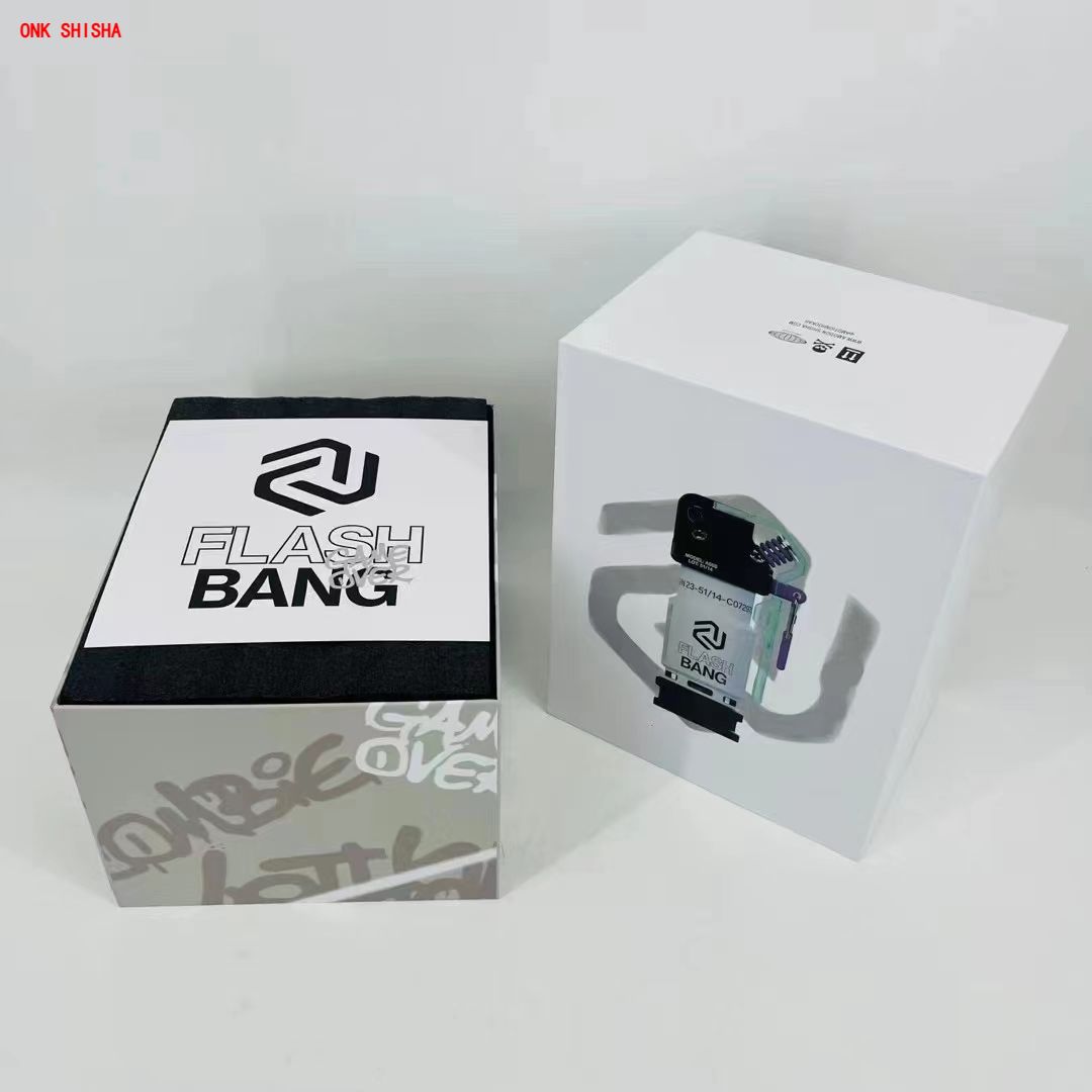Top Sale Unique Design High Quality Aluminum Amotion Flash Bang Shisha Set Narguile Hookah Amotion Flash Bang Hookah Set