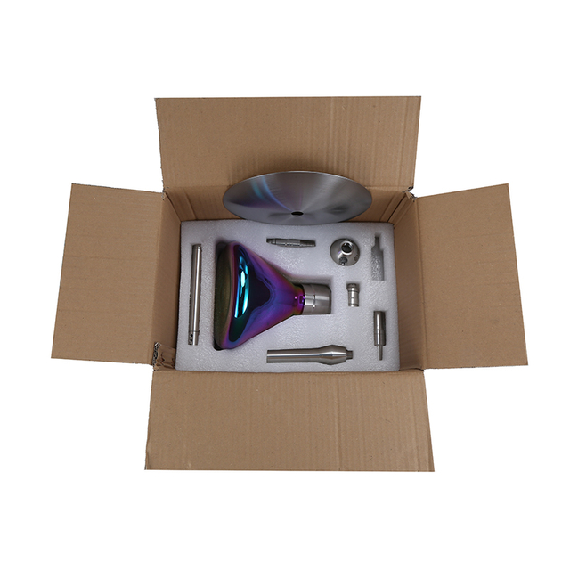 NEW Design Stainless Steel Hookah with Colorful Vase