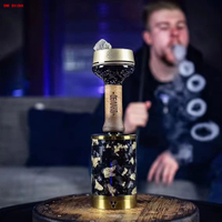 High Quality Portable VYRO Shisha Stainless Steel Vyro One Hookah Solid Color Shisha Carbon Forged Gold Travel Mini Hookah