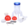 Wholesale Portable Acrylic Rocket Hookah with LED Light Plastic Pipe