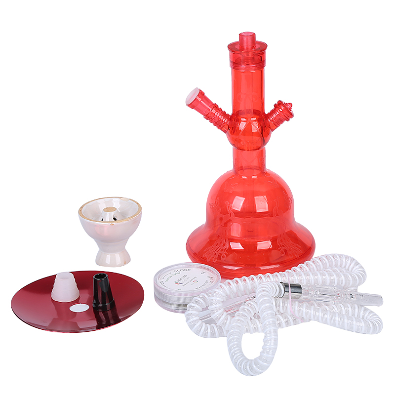 Portable Colored Smoke E Hookah Acrylic Cute LED Hookah 