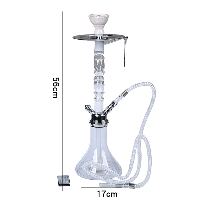 High Quality Portable Acrylic Shisha with LED Light