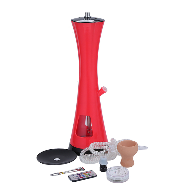 Tall Size Acrylic LED Hookah Shisha Set