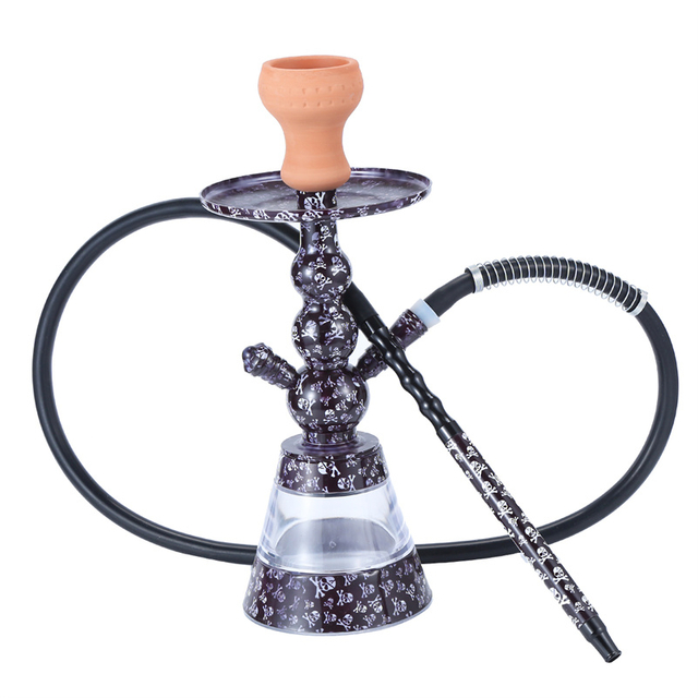 Aluminium Alloy Chicha Metal Art Desgin Graffiti Small Hookah Set