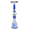 Premium Hookah Shisha Set with Glass Vase Ceramic Bowl And Coal Tongs Ashtray