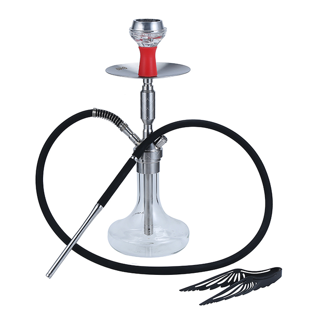 Stainless Steel Hookah 1 Hose Germany Shisha Huka Russian Sheesha