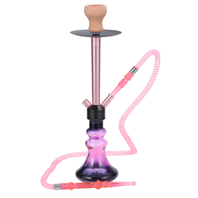 Portable Hookah Set with Everything Acrylic Hookah To Go Charcoal Holder Heat Management Device 