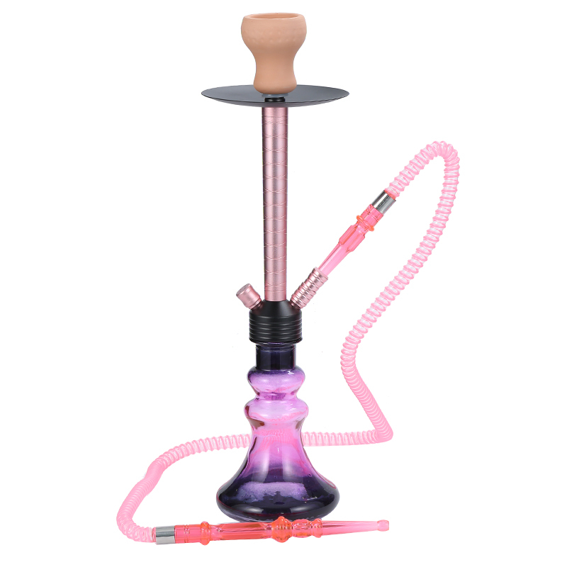 Portable Hookah Set with Everything Acrylic Hookah To Go Charcoal Holder Heat Management Device 
