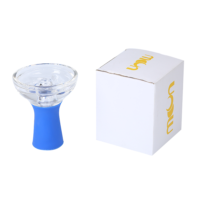 Glass Silicone Hookah Bowl Deep Extra Large Medium Beautiful Crystal Hookah