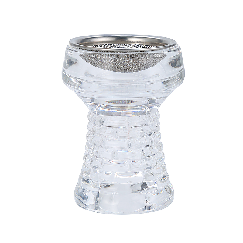 Crystal Glass Shisha Bowl Hookah Accessories Stainless Steel Mesh Screen Suitable for Charcoal Holder Heat Management 