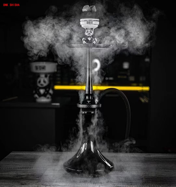 VYRO Hookah Shisha VYRO NOIR Carbon Fiber Sheesha Chicha Luxury Stainless Steel Hookah NOIR Shisha Gift Box