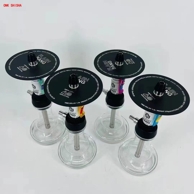 Top Sale Unique Design High Quality Aluminum Amotion Flash Bang Shisha Set Narguile Hookah Amotion Flash Bang Hookah Set