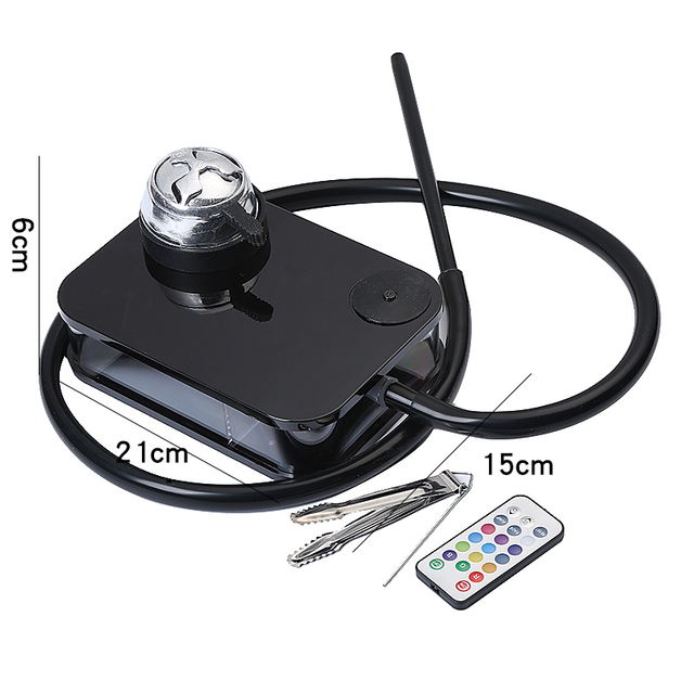 Portable New Design Custom Square Book Hookah with LED