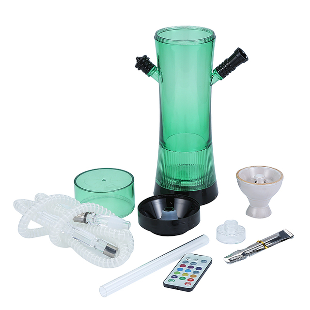 LED Hookah Plastic Hookah Acrylic Flavour Shisha Custom Logo