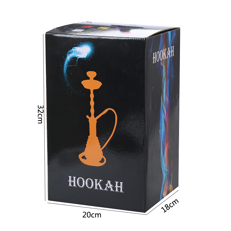 Wholesale Custom Colored Smoke Nargile Portable Led Shisha Set 