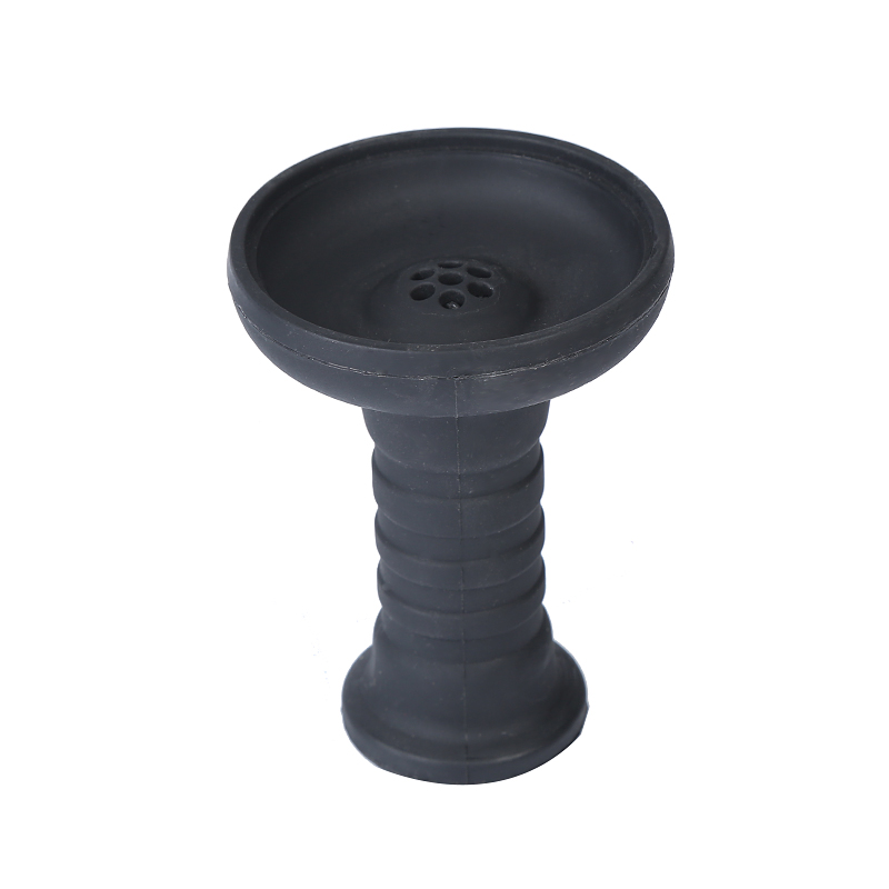 Hookah Bowl Silicone 1 Hole Phunnel Bowl Perfect with Charcoal Holder Black Shisha Bowl